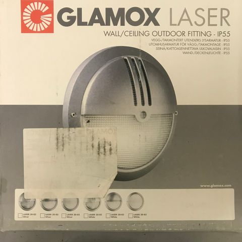 Glamox laser utelampe