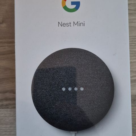 Uåpnet! Google Nest Mini 2. generasjon (charcoal)