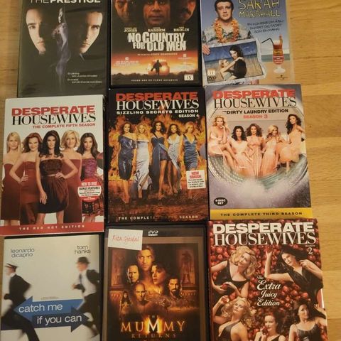 Diverse dvd selges