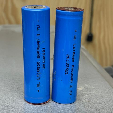 18650 batterier 4 volt 40-50 stk