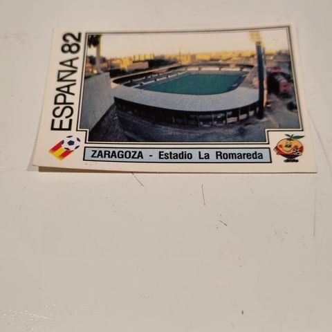 Panini sticker kort Espana 1982 Kort nr 34, Zaragoza Estadio La Romareda