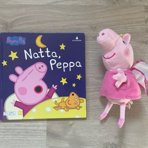 Peppa Pig-bok med bamse