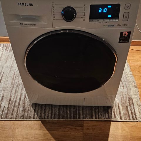 Samsung vaskemaskin med vask/tørk 9kg/6kg selges