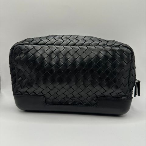 Bottega Veneta Intrecciato Leather Clutch Bag / Makeup/Toiletry Bag