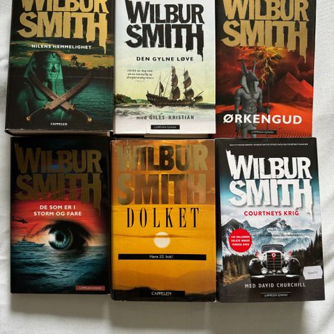 Bøker av W. Smith, A.J Kazinsky, Ludlum, Ahnhem, Theorin, Baldacchi, Grisham