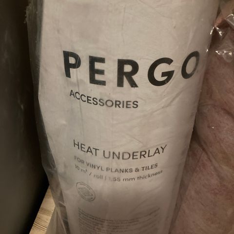 Pergo underlag for gulvvarme