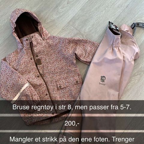 Bruse regntøy