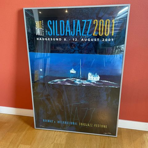 Signerte Sildajazz plakater med ramme