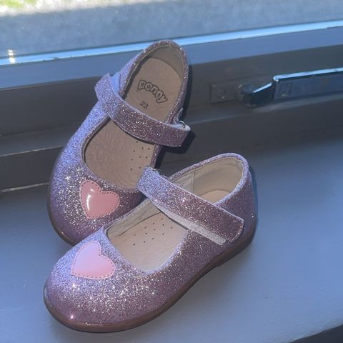 Ponny prinsesse/ glitter sko strs 23