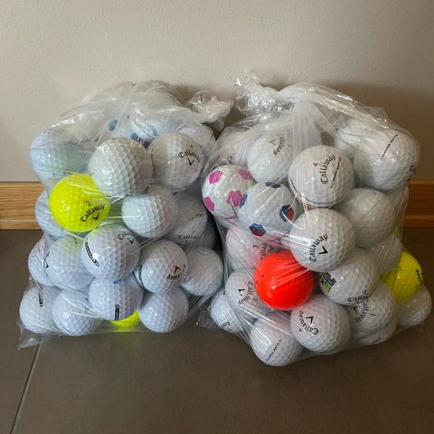 110 stk. Callaway Supersoft (91)/Chrome soft (19) golfballer (leakballs).