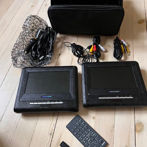 NEXTBASE DUAL PORTABLE DVD FILMFREMVISNING FOR BILTURER