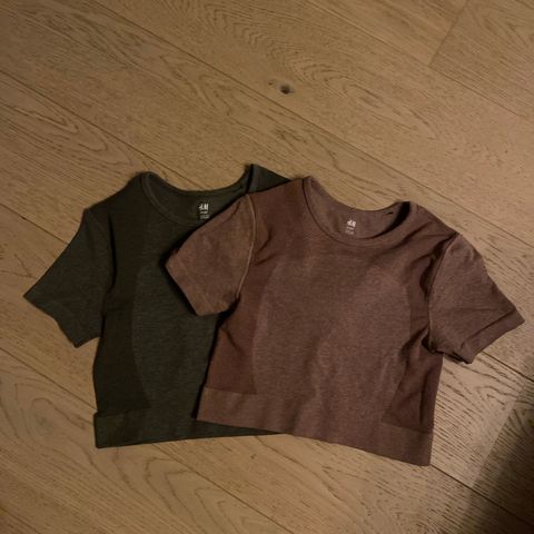 2 Nesten ubrukt treningstopper fra H&M, S