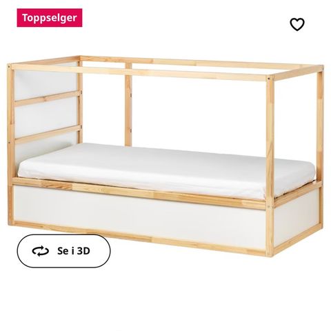 Vendbar seng fra IKEA