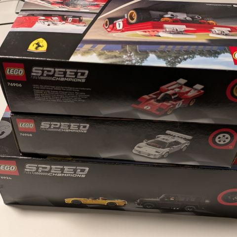 Lego Speed champions 76924, 76906, 76908