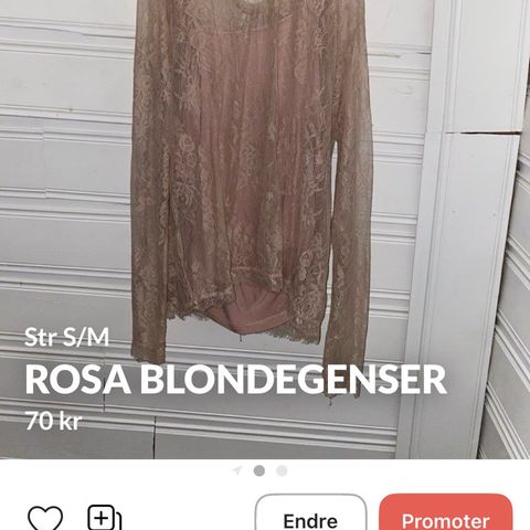 Rosa blonde genser