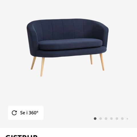 BLÅ SOFA FRA JYSK