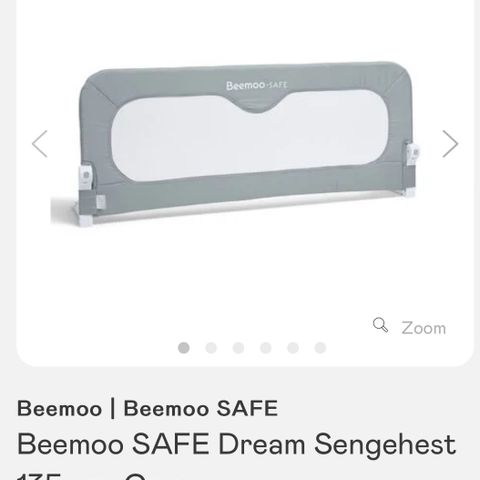 Beemoo safe sengehest Grå 135cm