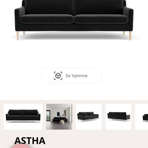 Astha 3-seter sofa