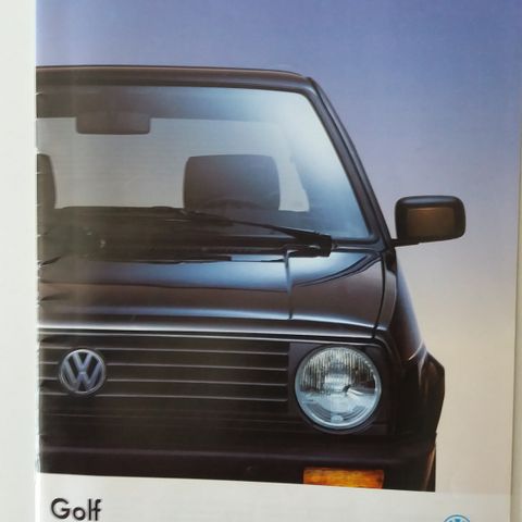 VW GOLF II -brosjyre (NORSK)