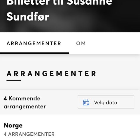 Susanne Sundfør ståplass fredag 6.9.