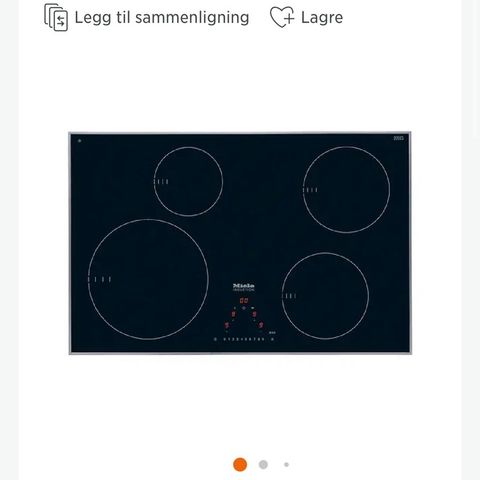 Miele induksjonstopp - KM6344 - Nypris: 15 999,-
