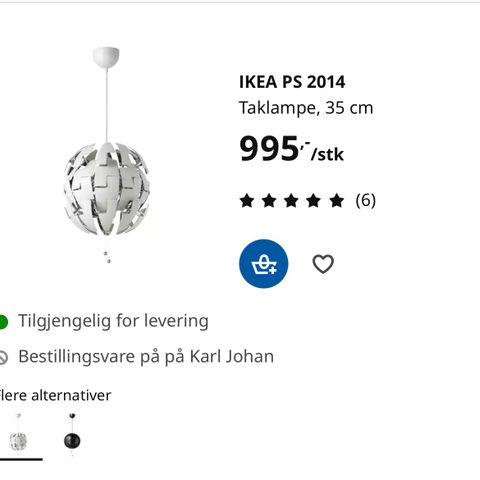 Diverse IKEA-taklamper selges