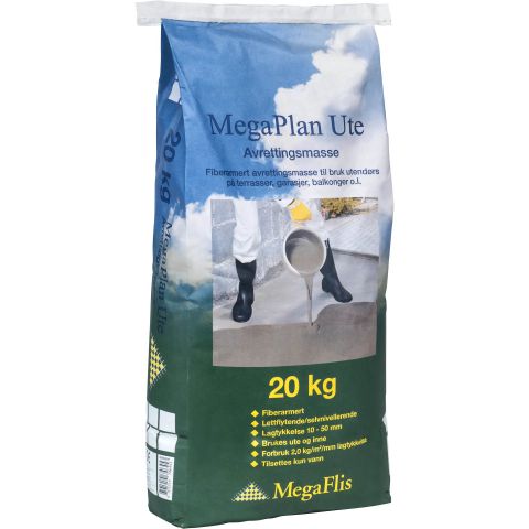 Avrettingsmasse MegaPlan ute, 20 kg