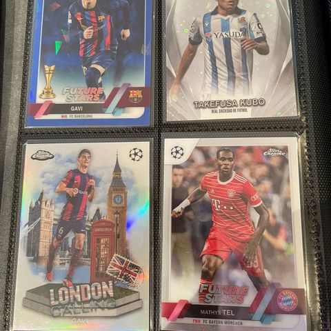 Topps chrome, panini merlin og topps focus