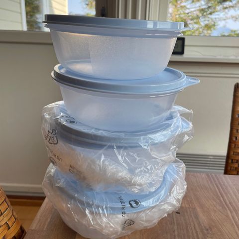 Rundletter Tupperware 3 stk