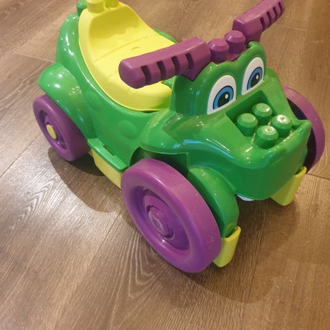 Fisher Price Mega Bloks Ride n' Chomp Croc - 3 i 1 krokodille gåbil