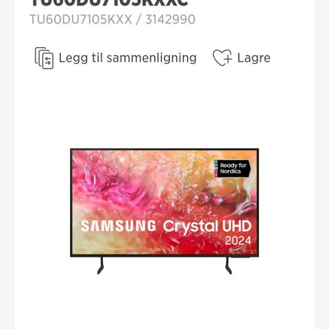 Samsung 60" tv  4K