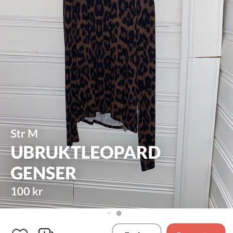 NY Leopard genser NEWYORKER