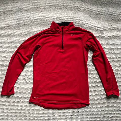 Rød Nike DRI-FIT Half Zip