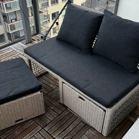 Loungesett Utesofa