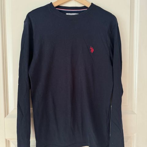 Polo, langermet T-shirt str XS