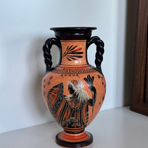 Gresk antikk vase replica 21 cm høy