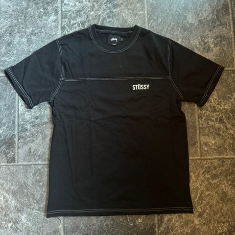 Stussy Contrast Stitch Stock Crew Tee (Small)