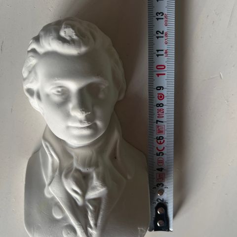 (Reservert) Mozart gipsfigur for vegg