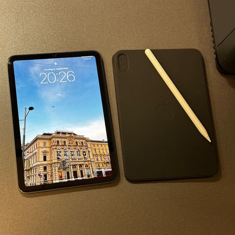 iPad Mini 6 + Apple pencil gen 2 + Apple folio