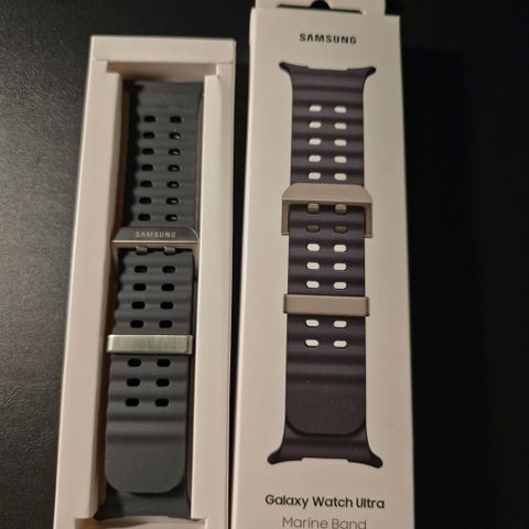 Pent brukt/strøken Samsung Galaxy Watch Ultra grå klokkerem