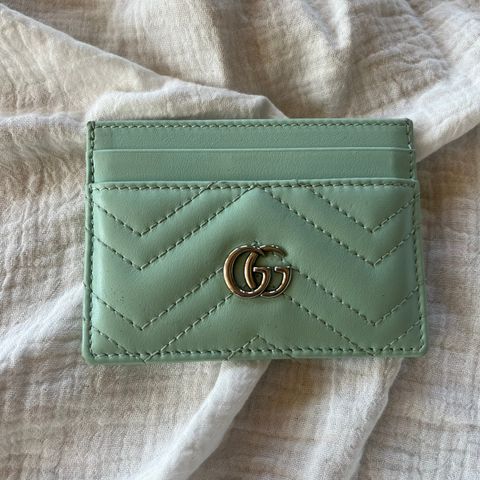 Gucci Marmont kortholder i mintfarge