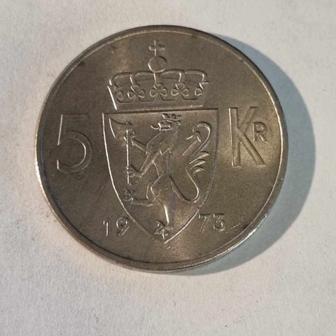 5 kroner 1973, meget pen