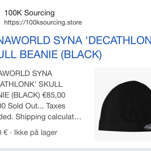 SynaWorld Skull Beanie