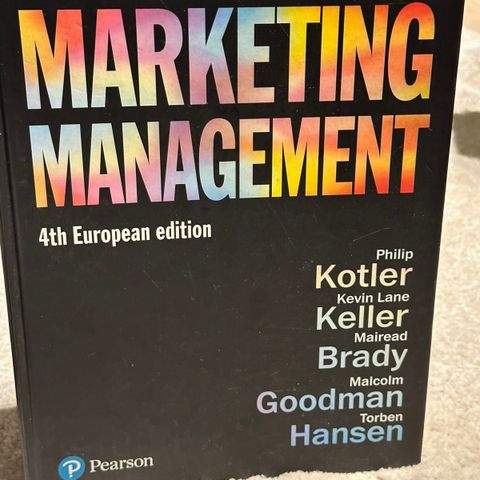 Marketing management 4th European edition