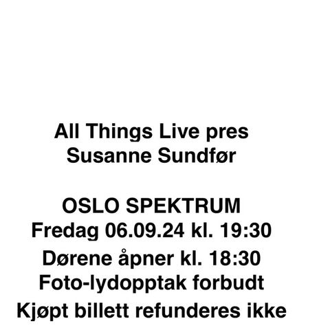 Susanne Sundfør Spektrum fredag 6. mars