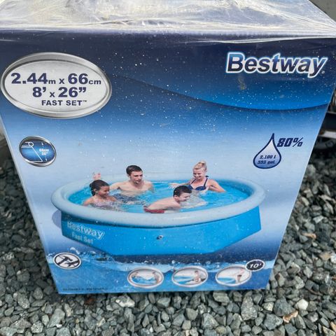 Bestway basseng 2,44m - ubrukt