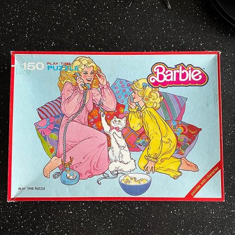 Barbie puslespill fra 1985 (Mattel)