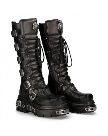 New Rock Knehøye boots , str 41 med Reactorsåle selges