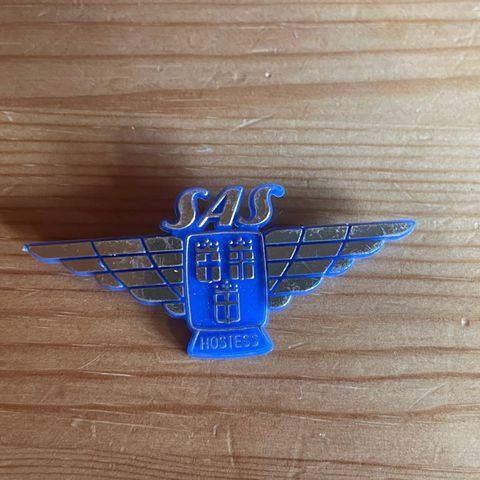 Vintage SAS hostess barne pin