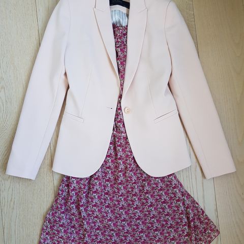 Zara blazer + esprit kjole